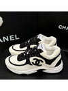 Women's Cruise Sneakers Full Logo Calfskin White - CHANEL - BALAAN 4