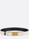 D Fence 30MM Smooth Calfskin Reversible Belt Black - DIOR - BALAAN 3