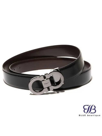 Ferragamo Double Ganzio Belt 679535 644557 0644557 Gancini - SALVATORE FERRAGAMO - BALAAN 1