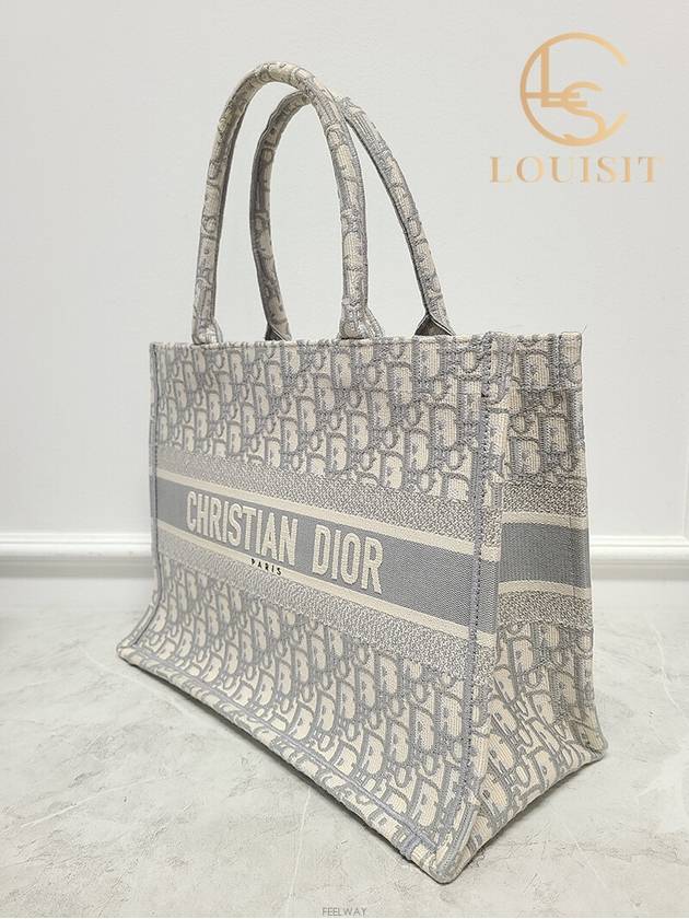 Used luxury goods Lewis It Gray oblique book tote medium - DIOR - BALAAN 2