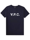 VPC Logo Organic Cotton Short Sleeve T-Shirt Navy - A.P.C. - BALAAN 6