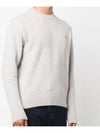 Baby Fox Patch Regular Knit Top Light Grey Melange - MAISON KITSUNE - BALAAN 4