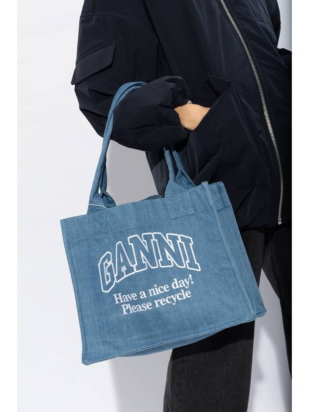 Ganni Shopper Bag, Women's, Blue - GANNI - BALAAN 2