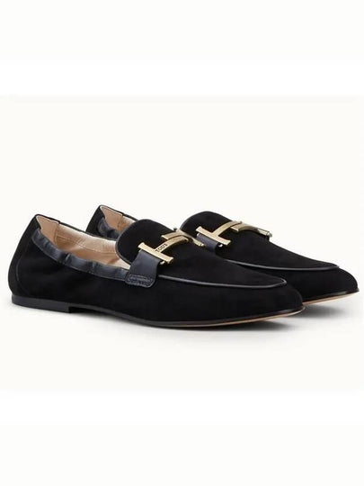 Women's Double T Loafers Black - TOD'S - BALAAN 2