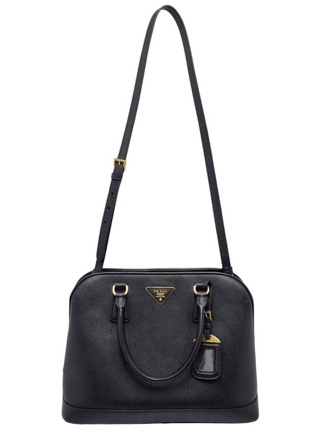 Women s BN2567 Saffiano Lux Gold Logo Tote Bag Strap - PRADA - BALAAN 3