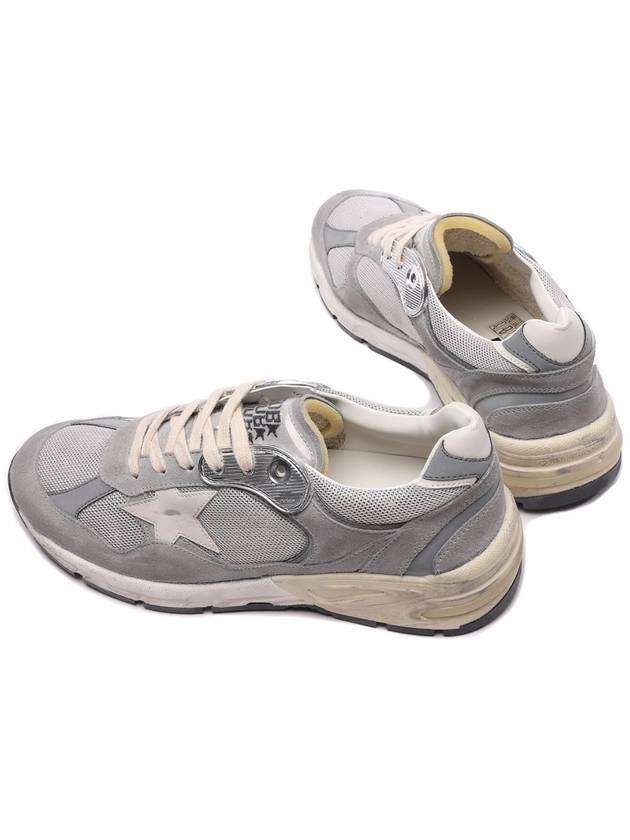 Dad-Star Low Top Sneakers Grey Silver White - GOLDEN GOOSE - BALAAN 7