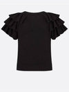 Logo short sleeve ruffle sweater knit - DIOR - BALAAN 4