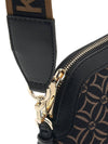 Jet Set Charm Large Dome Cross Bag Black Dark Camel - MICHAEL KORS - BALAAN 9