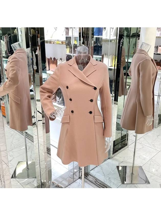 Cashmere Coat 38 Indie Pink 1ET1798 - DIOR - BALAAN 1