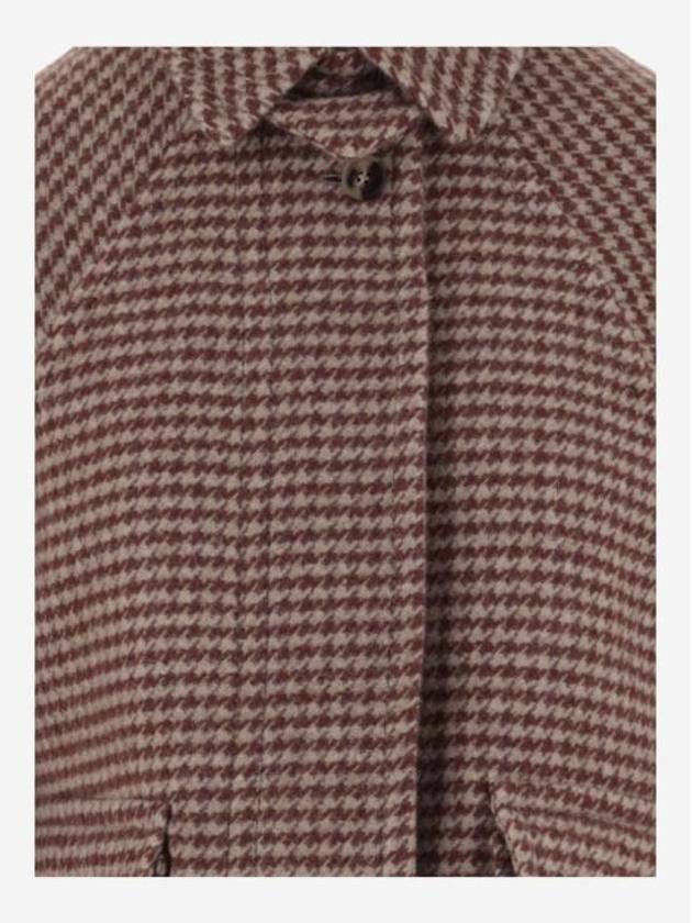 23FW Women's Houndstooth Pattern Wool Jacket PP877WO217365 ROSSO BPG - ALBERTO BIANI - BALAAN 4