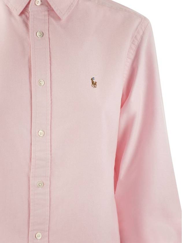 Pony Classic Fit Long Sleeve Shirt Pink - POLO RALPH LAUREN - BALAAN 5