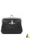 Nappa Leather ORB Logo Coin Purse Black - VIVIENNE WESTWOOD - BALAAN 2