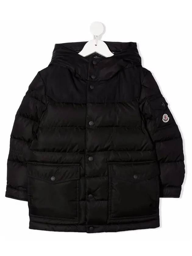 Kids Junjo Hooded Padding Black - MONCLER - BALAAN 2