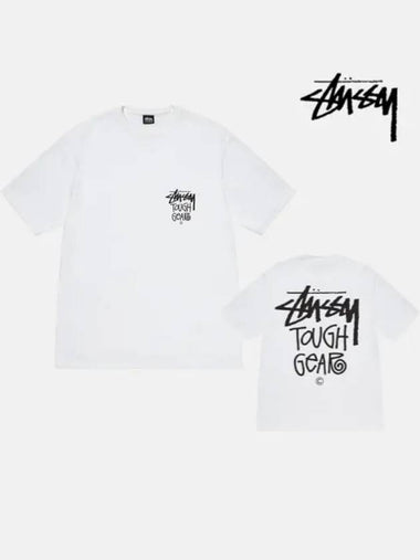 Tough Gear Short Sleeve T Shirt White - STUSSY - BALAAN 1