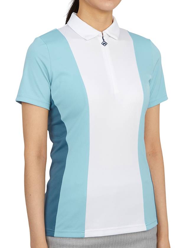 Women's Evelina Golf Polo Shirt Blue - J.LINDEBERG - BALAAN 4