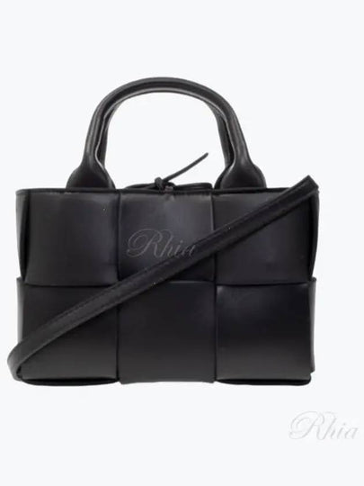 Candy Acro Intrecciato Tote Bag Black - BOTTEGA VENETA - BALAAN 2