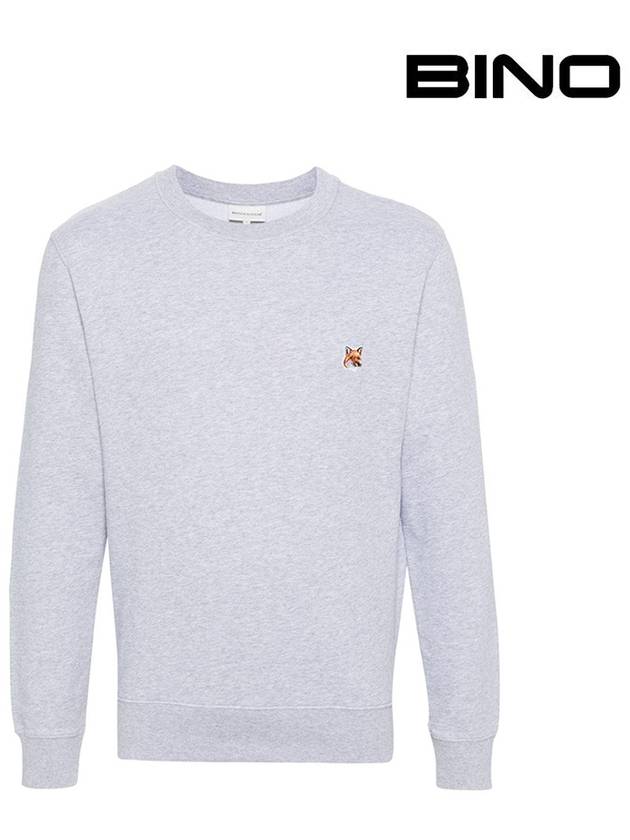 Fox Head Patch Regular Sweatshirt Light Grey Melange - MAISON KITSUNE - BALAAN 2