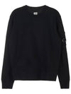 Cotton Fleece Sweatshirt Black - CP COMPANY - BALAAN 2