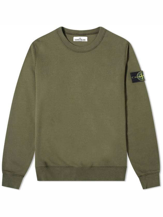 Waffen Patch Crewneck Sweatshirt Dark Green - STONE ISLAND - BALAAN 1