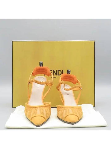 Smith Market Used Luxury Orange Shoes Women s - FENDI - BALAAN 1