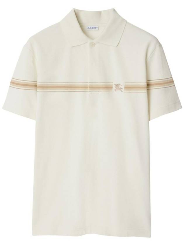 Striped Cotton Polo Shirt 8104054 - BURBERRY - BALAAN 1