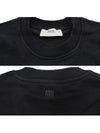 Small Heart Logo Sweatshirt Black - AMI - BALAAN 4