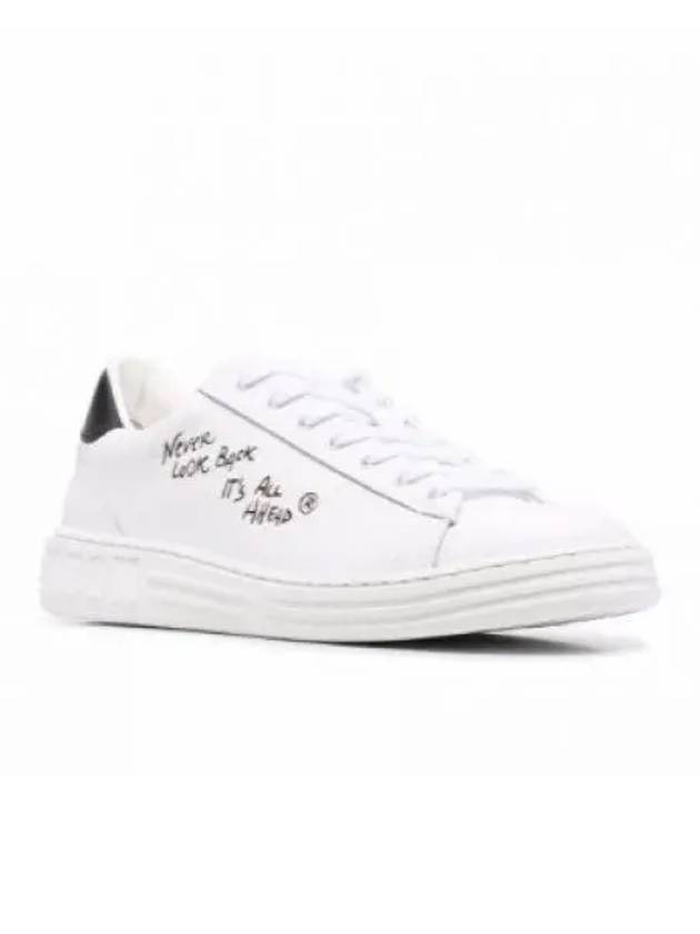 Lettering Logo Low-Top Sneakers White - MSGM - BALAAN 2