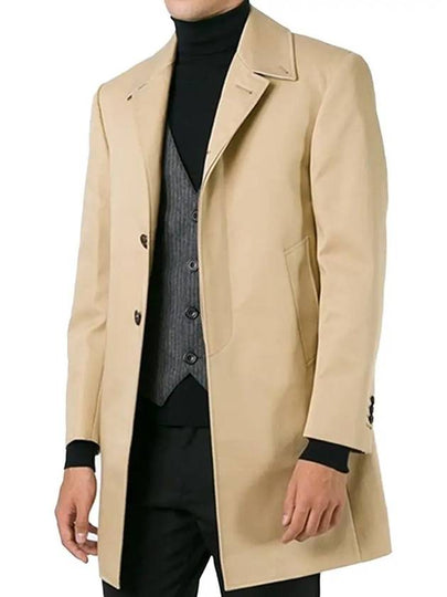 Men's Mackintosh Bal Collar Classic Single Coat Khaki - THOM BROWNE - BALAAN 2