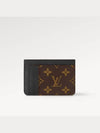 LV Big Logo Side-Up Monogram Grain Leather Card Wallet Brown - LOUIS VUITTON - BALAAN 3