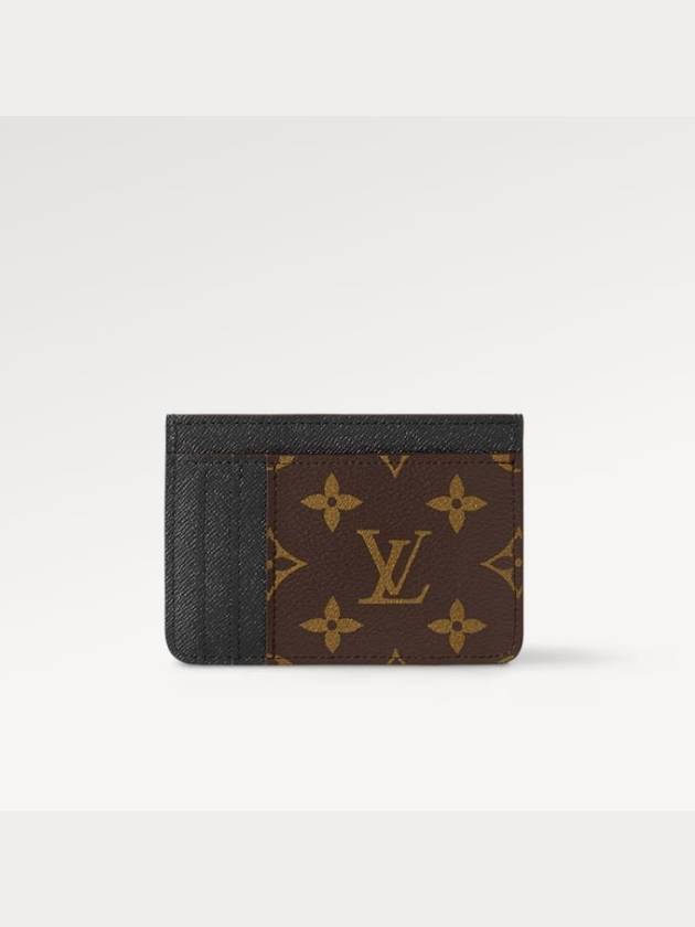 LV Big Logo Side-Up Monogram Grain Leather Card Wallet Brown - LOUIS VUITTON - BALAAN 3