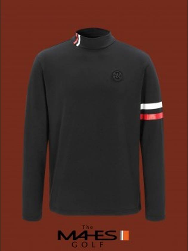 Long Sleeve T-Shirt Black Players Functional Brushed Span Half Neck Polar GP70364 - MAHES - BALAAN 1