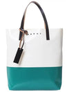 two-tone tote bag green - MARNI - BALAAN.