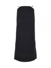 Double Satin Maxi H-Line Skirt Black - GANNI - BALAAN 2