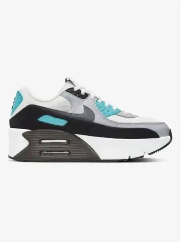 Air Max 90 LV8 Low Top Sneakers Summit White Blue - NIKE - BALAAN 2