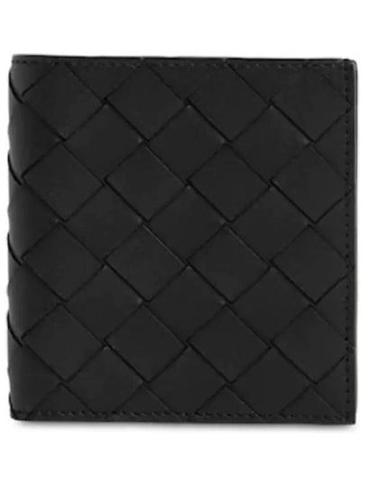 Intrecciato Bifold Half Wallet Black - BOTTEGA VENETA - BALAAN 2