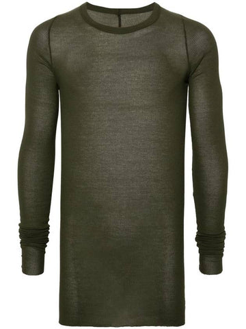 Rick Owens Rib Fine-Ribbed T-Shirt - RICK OWENS - BALAAN 1