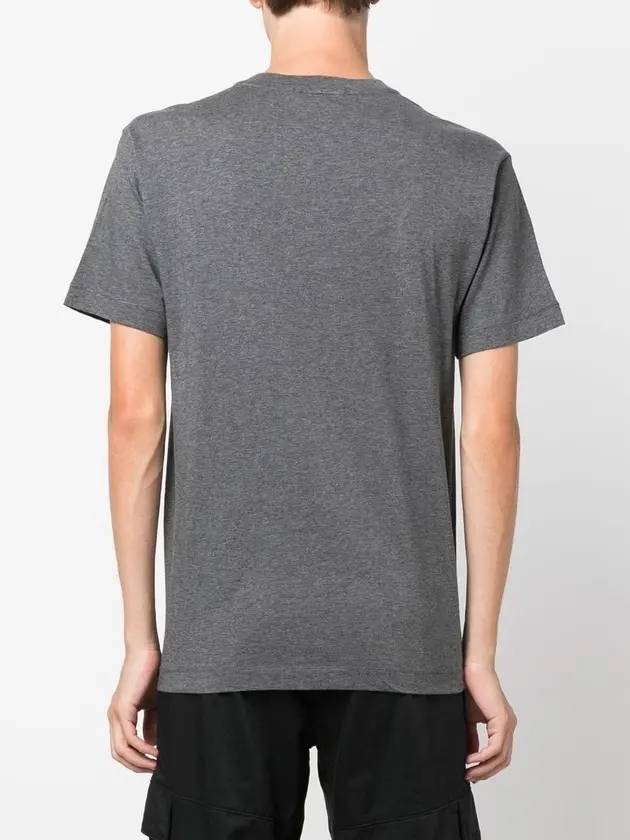 Waffen Logo Patch Short Sleeve T-Shirt Gray - STONE ISLAND - BALAAN 5