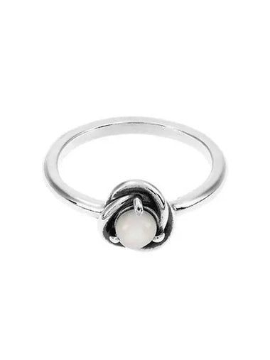 White Birthstone Eternity Circle Ring Silver - PANDORA - BALAAN 1