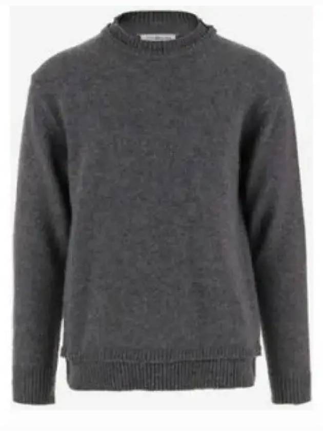 Back Stitch Elbow Patch Knit Top Grey - MAISON MARGIELA - BALAAN 2