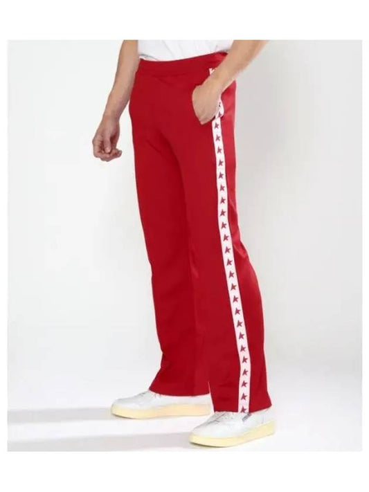 Side Star Logo Track Pants Red - GOLDEN GOOSE - BALAAN 2