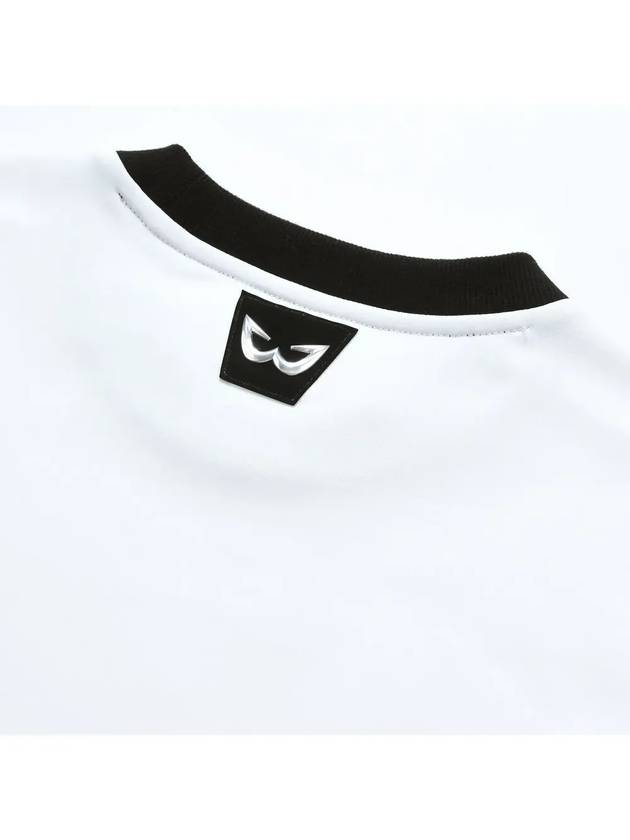 Golf Wear Brushed Round Neck Golf T-shirt WB21FAWT04WH White - WHITEBALL - BALAAN 5