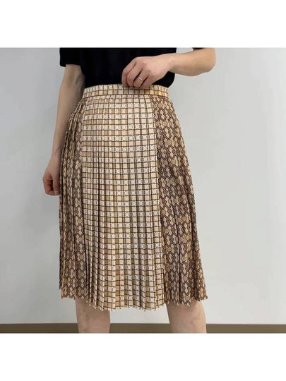 multi panel pleated skirt beige - BURBERRY - BALAAN 2