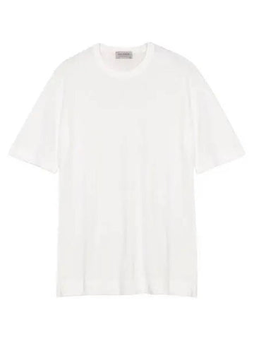 24 Lorca White Short Sleeve Knit - JOHN SMEDLEY - BALAAN 1