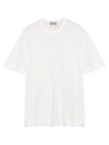 24 Lorca White Short Sleeve Knit - JOHN SMEDLEY - BALAAN 1