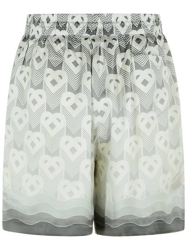 Casablanca Grey Silk Bermuda Shorts - CASABLANCA - BALAAN 3