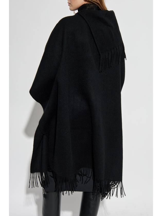 By Malene Birger Wool Poncho Turtlo, Women's, Black - BY MALENE BIRGER - BALAAN 4