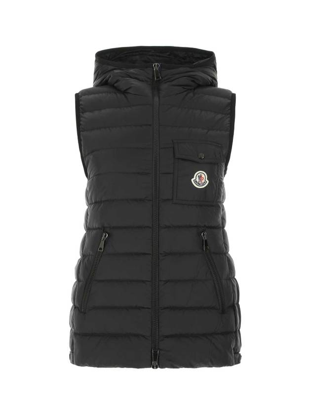 Glico Glyco Pocket Logo Patch Vest Padding Black - MONCLER - BALAAN.