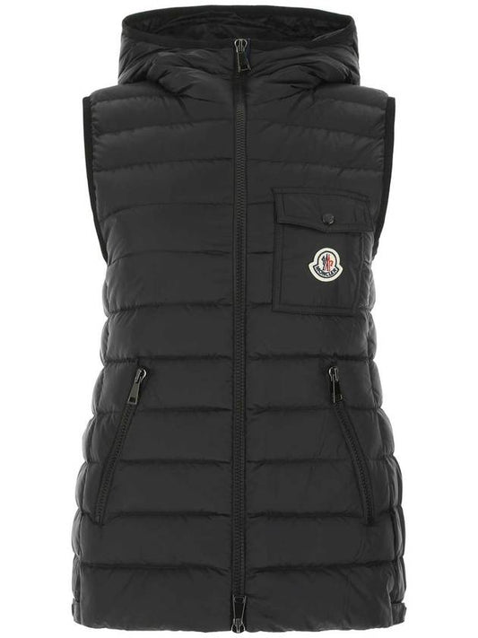 Glico Glyco Pocket Logo Patch Vest Padding Black - MONCLER - BALAAN.