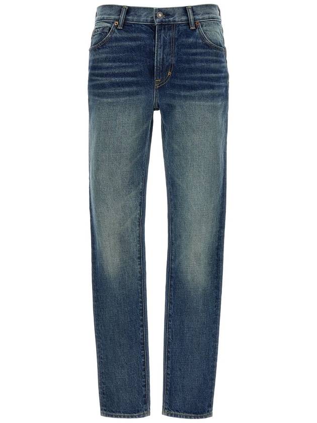 Denim Straight Pants PAD113DEX223HB601 - TOM FORD - BALAAN 2