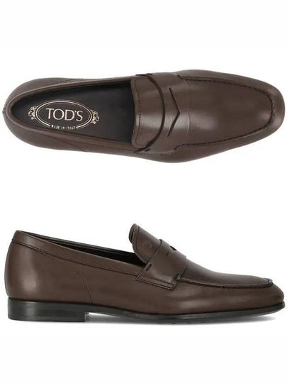 Men's Penny Leather Loafers Brown - TOD'S - BALAAN 2